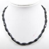 Mens Magnetic Hematite 5X8mm Faceted Beads Strands Necklace